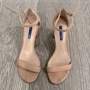 Stuart Weitzman nearly nude sandals